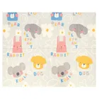 Bocioland, Elefant, covoras din spuma pliabil, gri, 150-180 cm