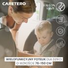 Caretero, Falcon i-Size, scaun auto, negru, 76-150 cm