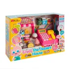 Casa de marcat cu accesorii, lumini si sunete, roz