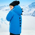 Cool Club, Geaca de schi cu gluga pentru baieti, calduroasa, mix, albastru