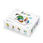 Hey Clay, Birds, set creativ, 18 cutii de plastilina