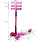 Kidwell, Vento, trotineta cu 3 roti, roz