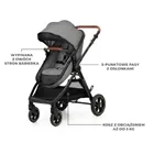 Kinderkraft, Esme Pro, carucior multifunctional 3in1, Moonlight Grey