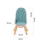 Kinderkraft, Tixi, scaun de masa 2in1, roz