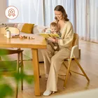 Lionelo, Celia, scaun multifunctional din lemn 3in1, White Natural Wood