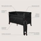 Lionelo, Ellen, patut de calatorie cu extensie mare 3in1, Black