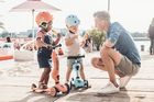 Scoot & Ride, Highwaykick 1, vehicul fara pedale si trotineta 2 in 1, Peach