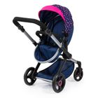 Bayer Design, Xeo, carucior multifunctional pentru papusi, bleumarin-roz