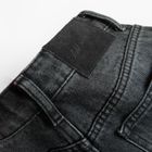 Blugi ajustabili cenusii-negri cu croiala super baggy unisex NOWEAR