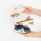 Cool Club, Pantofi sport pentru fete, bej, talpa Barefoot