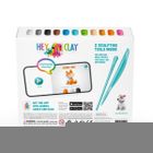 Hey Clay, Dog Story, set creativ, 15 cutii de plastilina