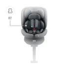 Kinderkraft, I-360 2 Plus, scaun auto, i-Size, gri, 40-150 cm