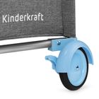 Kinderkraft, Joy, patut de calatorie 2in1 cu accesorii, albastru
