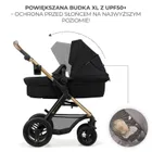 Kinderkraft, Moov 2, Air Wheels, carucior multifunctional 4in1, Pure Black