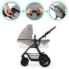 Kinderkraft, Xmoov, Mink, carucior multifunctional pentru copii, 3in1, Dark Grey