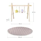 Lionelo, Anis, set: stand educativ din lemn si covoras