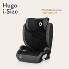 Lionelo, Hugo, I-size, scaun auto, 100-150 cm, Black Grey