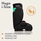 Lionelo, Hugo, I-size, scaun auto, 100-150 cm, Sporty Black Red