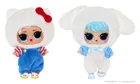 L.O.L. Surprise, Loves Hello Kitty, Reversible Plush, mini papusa intr-o cutie de plus, 1 buc.