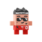 Marioinex, Mini Waffle, City, Statia de pompieri, set de constructie, 280 piese