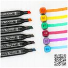 Rawmark, Basic Line, set 36 markere duble + 5 carte de colorat, cu cerneala pe baza de alcool, multicolore