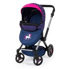 Bayer Design, Xeo, carucior multifunctional pentru papusi, bleumarin-roz