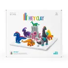 Hey Clay, Mega Dinos, set creativ, 18 cutii de plastilina