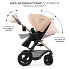 Kinderkraft, Moov 2, Air Wheels, carucior multifunctional 4in1, Sand Beige