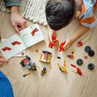 LEGO NINJAGO, Infruntarea dintre Kai in masina si Ras pe motocicleta, 71789