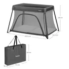 Lionelo, Alice, patut de volaj, 3in1, Grey