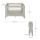 Lionelo, Amelie, patut de voiaj compact, Beige Sand