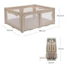 Lionelo, Florence, tarc de joaca pentru copii, Easy Fold, Beige Sand