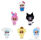 L.O.L. Surprise, Loves Hello Kitty, Reversible Plush, mini papusa intr-o cutie de plus, 1 buc.