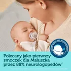 Canpol babies, Royal Baby, suzeta din silicon, simetrica, 0-6m, 2 buc., albastru