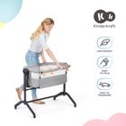 Kinderkraft, Bea, patut atasabil (co-sleeper) 2in1, gri