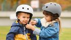 Kinderkraft, Safety, casca de bicicleta, gri