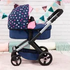 Bayer Design, Xeo, carucior multifunctional pentru papusi, bleumarin-roz