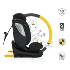 Kinderkraft, I-Grow 2 Plus, scaun auto, i-Size, negru, 40-150 cm