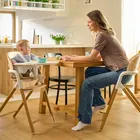 Lionelo, Celia, scaun multifunctional din lemn 3in1, White Natural Wood