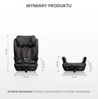 Caretero, Cosy i-Size, scaun auto, gri, 76-150 cm