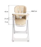 Caretero, Megalo, scaun de masa, Beige