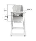 Caretero, Megalo, scaun de masa, Light Grey