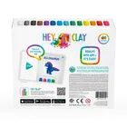Hey Clay, Mega Dinos, set creativ, 18 cutii de plastilina