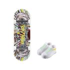 Hot Wheels, Skate, skateboard si pantofi, set de joaca, 1 buc.