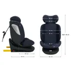 Kinderkraft, I-Grow 2 Plus, scaun auto, i-Size, bleumarin, 40-150 cm