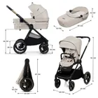Kinderkraft, Nea 2, carucior multifunctional 2w1, Soft Beige