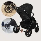 Lionelo, Mika Plus, carucior multifunctional 3in1, Black Onyx