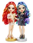 Rainbow High, Twins, Laurel & Holly De’Vious, papusi fashion, 2 buc.