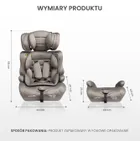 Caretero, Falcon, I-Size, scaun auto, 76-150 cm, bleumarin