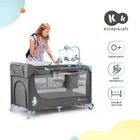 Kinderkraft, Joy, patut de calatorie 2in1 cu accesorii, albastru